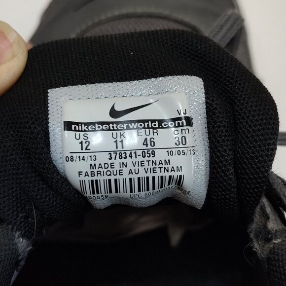 Nike Shox NZ Dark Gray 378341-059 NuBuck Upper Athletic Shoes Mens 12 Cushioned - Picture 11 of 11